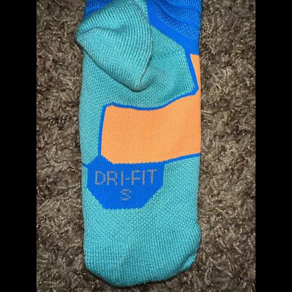 Nike HYPER ELITE KD Basketball Socks Blue/Orange SX4814 - Picture 6 of 6